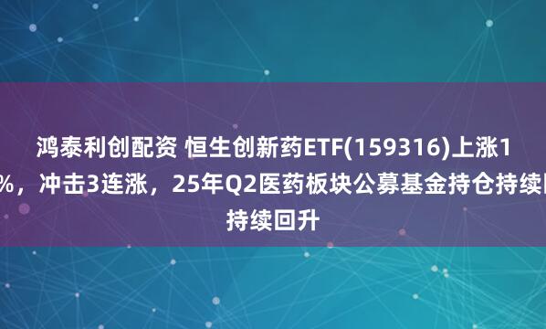 鸿泰利创配资 恒生创新药ETF(159316)上涨1.91%，冲击3连涨，25年Q2医药板块公募基金持仓持续回升