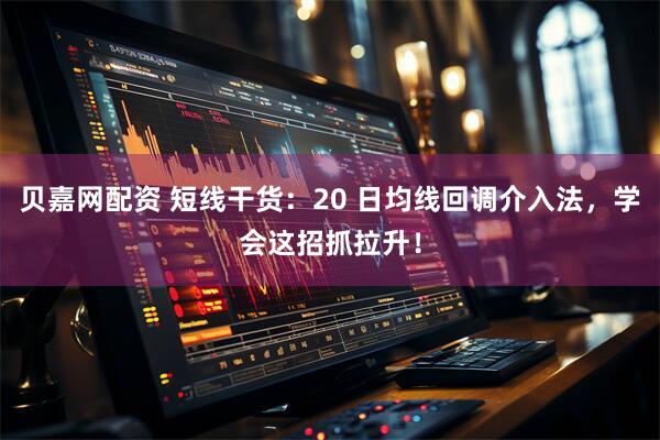 贝嘉网配资 短线干货：20 日均线回调介入法，学会这招抓拉升！